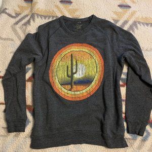 $175 Midnight Rider Desert Sunset Sweatshirt Size Medium Ascot + Hart